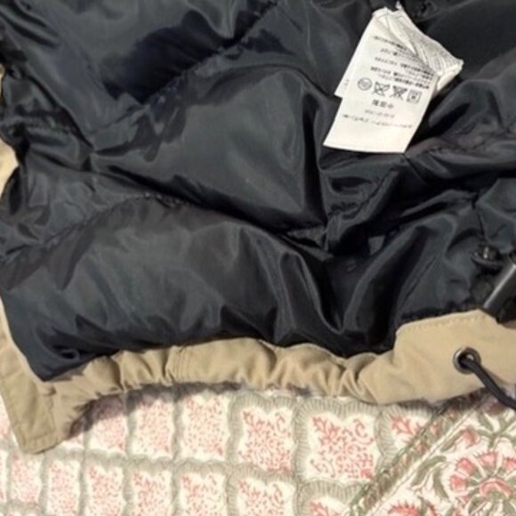 Eddie Bauer Goose Down Jacket Mens XXLarge Beige Mid-length Parka Full zip - Picture 11 of 16